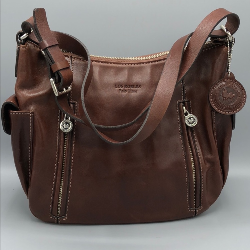 Los Robles Polo Time Leather shoulder bag BIN22